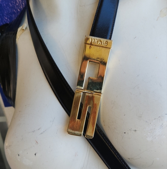 Vintage 80s St. John Sport‎ Black Leather Buckle Belt